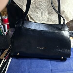 Beautiful Divina Firenze leather black shoulder bag. Like new. No call outs